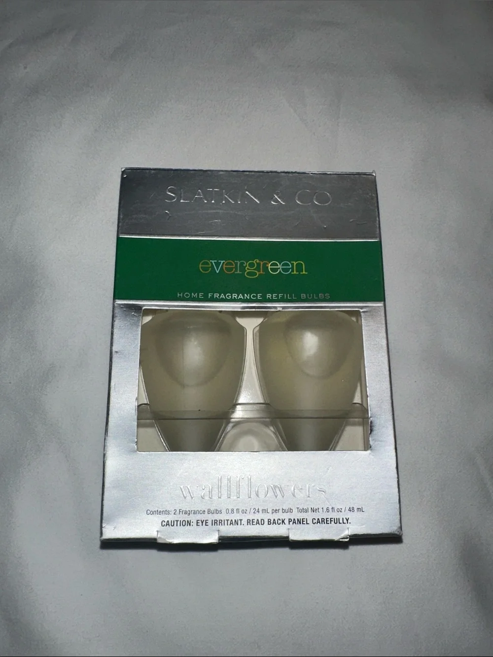 Bath & Body Works Evergreen Home Fragrance Refill Bulbs - Green & Silver